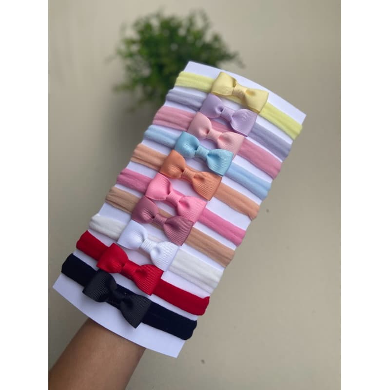 kit 10 lacinhos BEBÊ\ Meia de Seda \Nao Aperta \Nao machuca \Cores Neutras