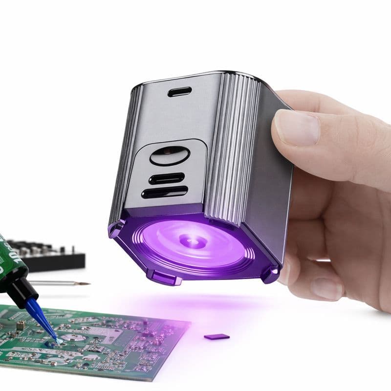 Lâmpada Ultra Violeta Cura Cola Luz led lanterna Uv Tinta  Jumper Placa Reparo Celular