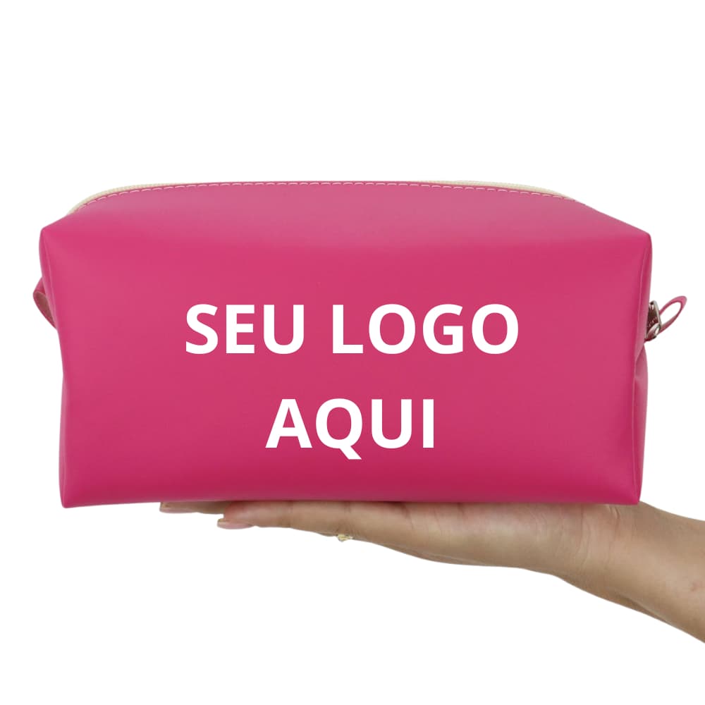 Kit C/10 Bolsas Necessaire Grande Personalizada Com Sua Logo Várias Cores