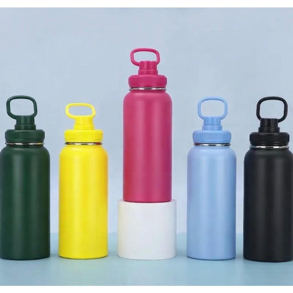 Garrafa Térmica Inox Academia 350ml 500ml 750ml 1200ml Mantém Gelado Quente