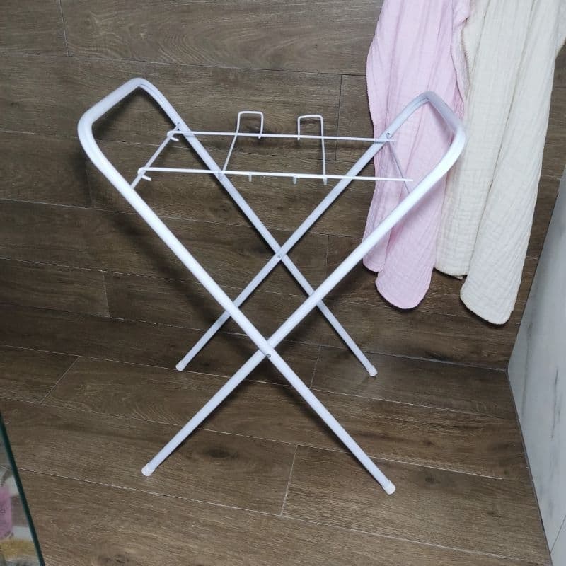 Suporte para Banheira de Bebê Dobrável Resistente Compacto Branco