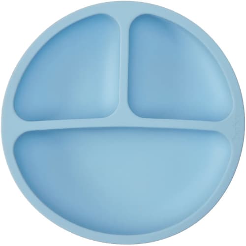 Pratinho Silicone com Ventosa Buba Azul Menino | Antiderrapante | Livre de BPA | Infantil
