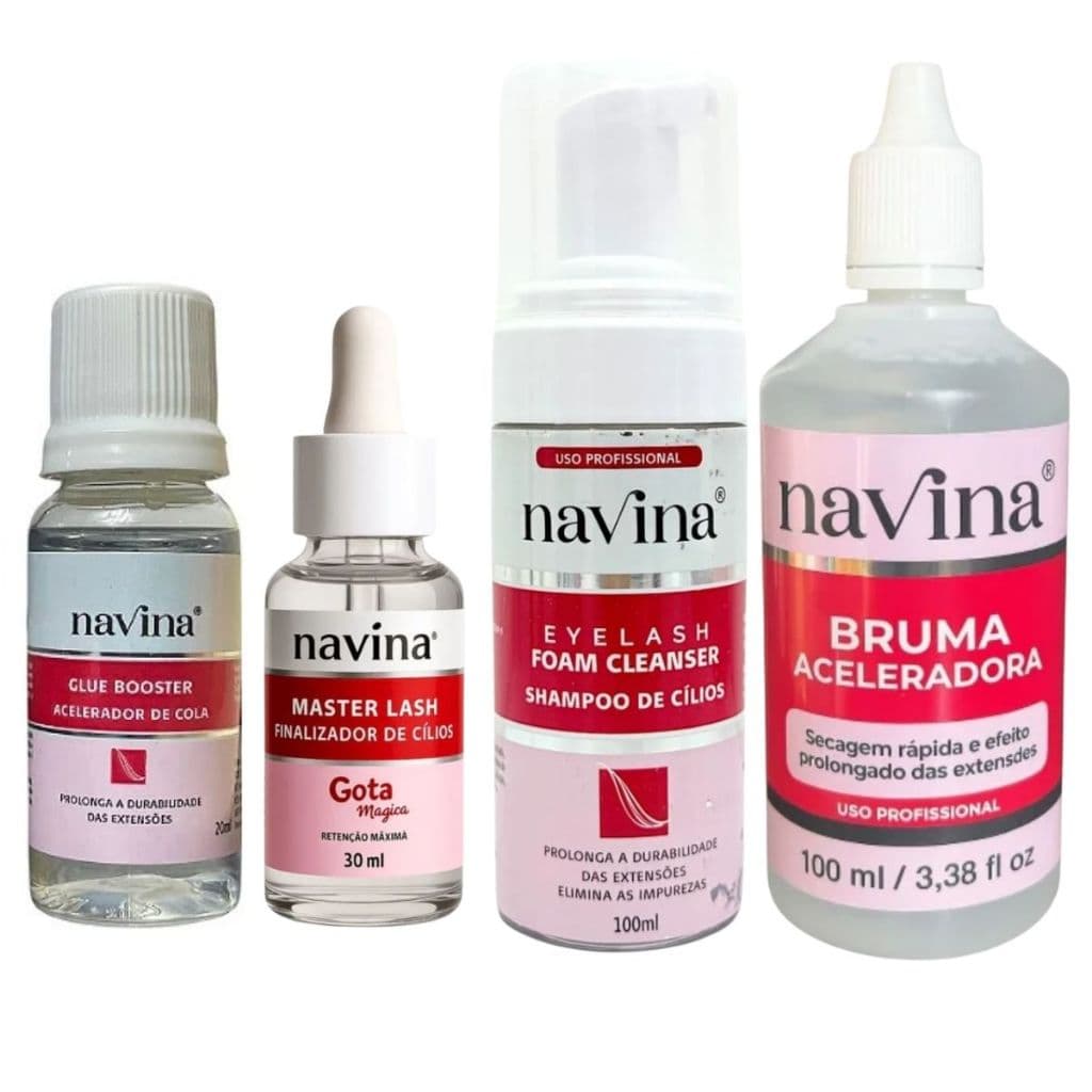 Kit Retencão Navina Bruma Acelerador Espuma Limpeza Finalizador