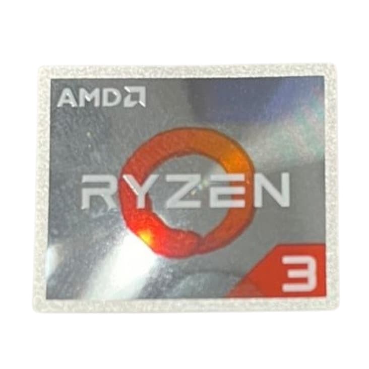 Selo Etiqueta Autocolante AMD Ryzen 3