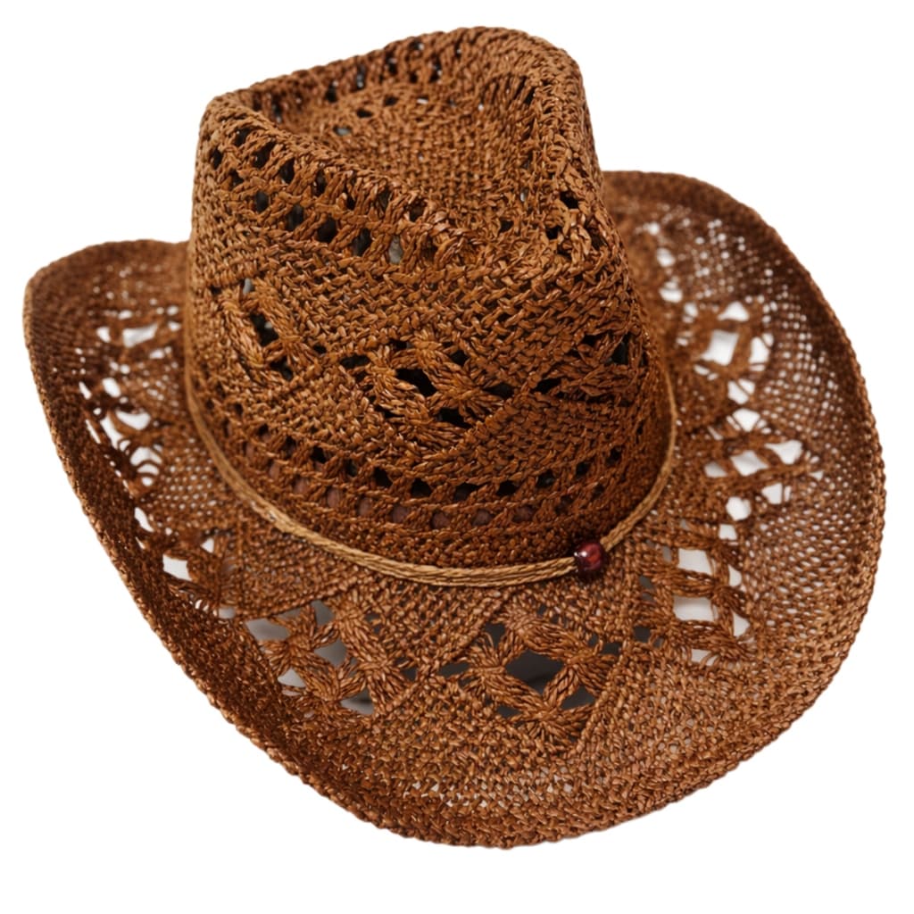 Chapéu Country Marrom Sertanejo Rodeio Shows Peão Estiloso Cowboy Unissex