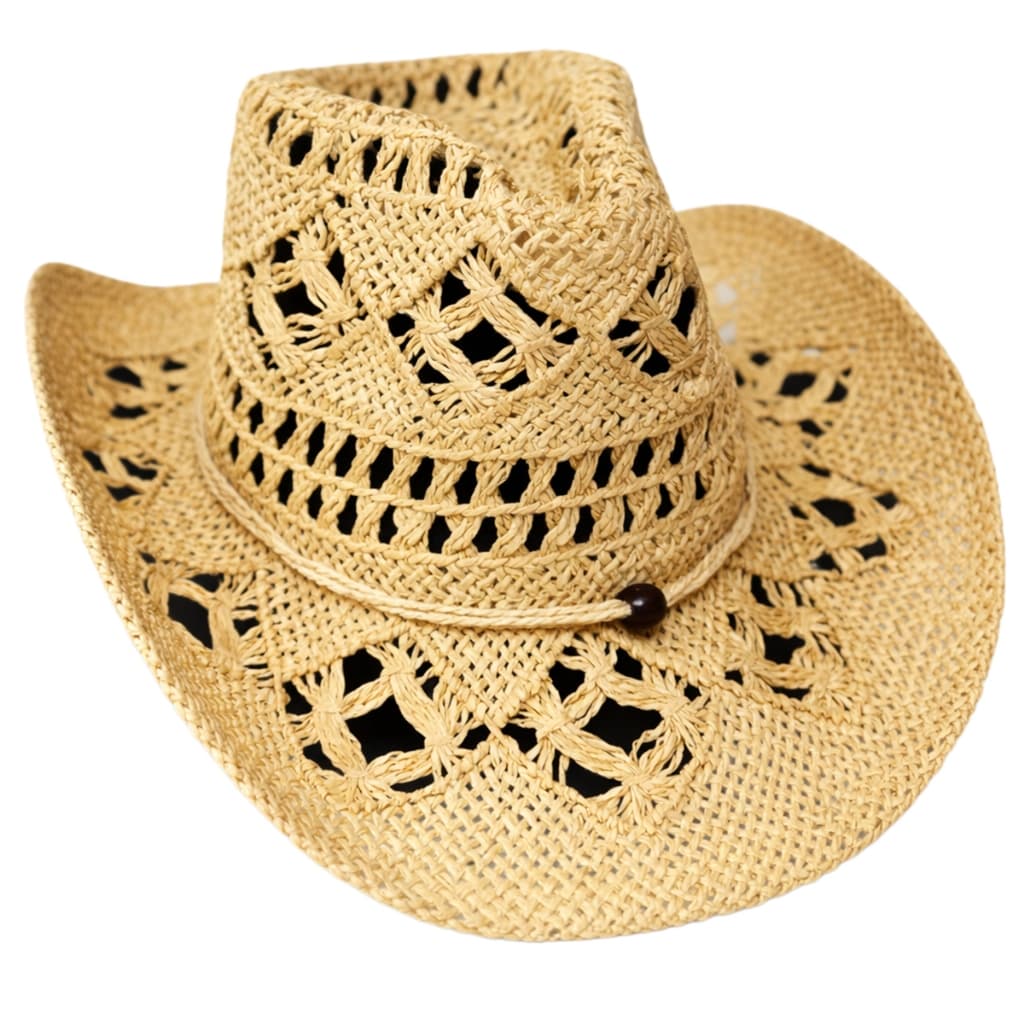 Chapéu Country Bege Palha Sertanejo Rodeio Shows Peão Estiloso Cowboy Unissex