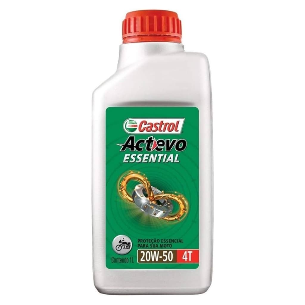 Óleo Lubrificante Castrol 20w50 Moto Titan Fan Start Crago Yes Ybr Factor 4Tempos Castrol Actevo