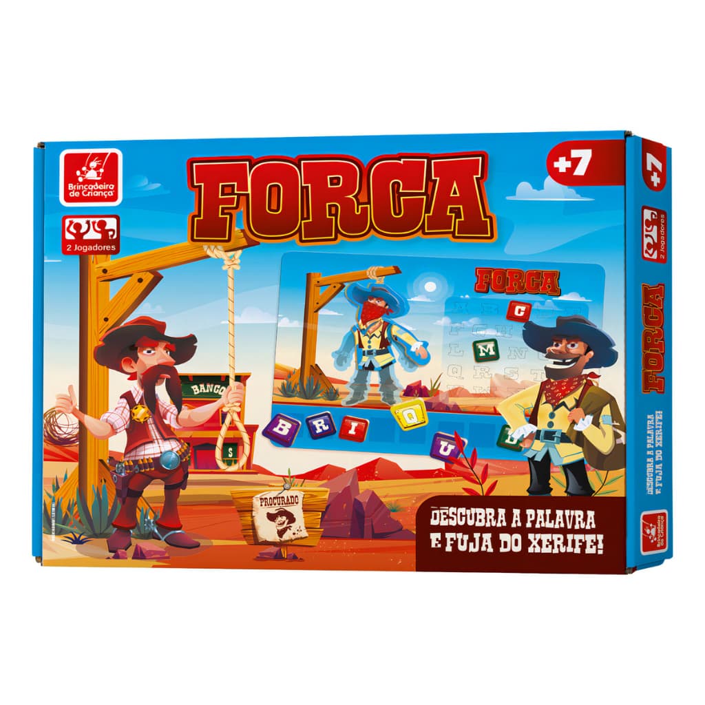 Jogo De Tabuleiro Forca 63 Peças - Brincadeira De Criança