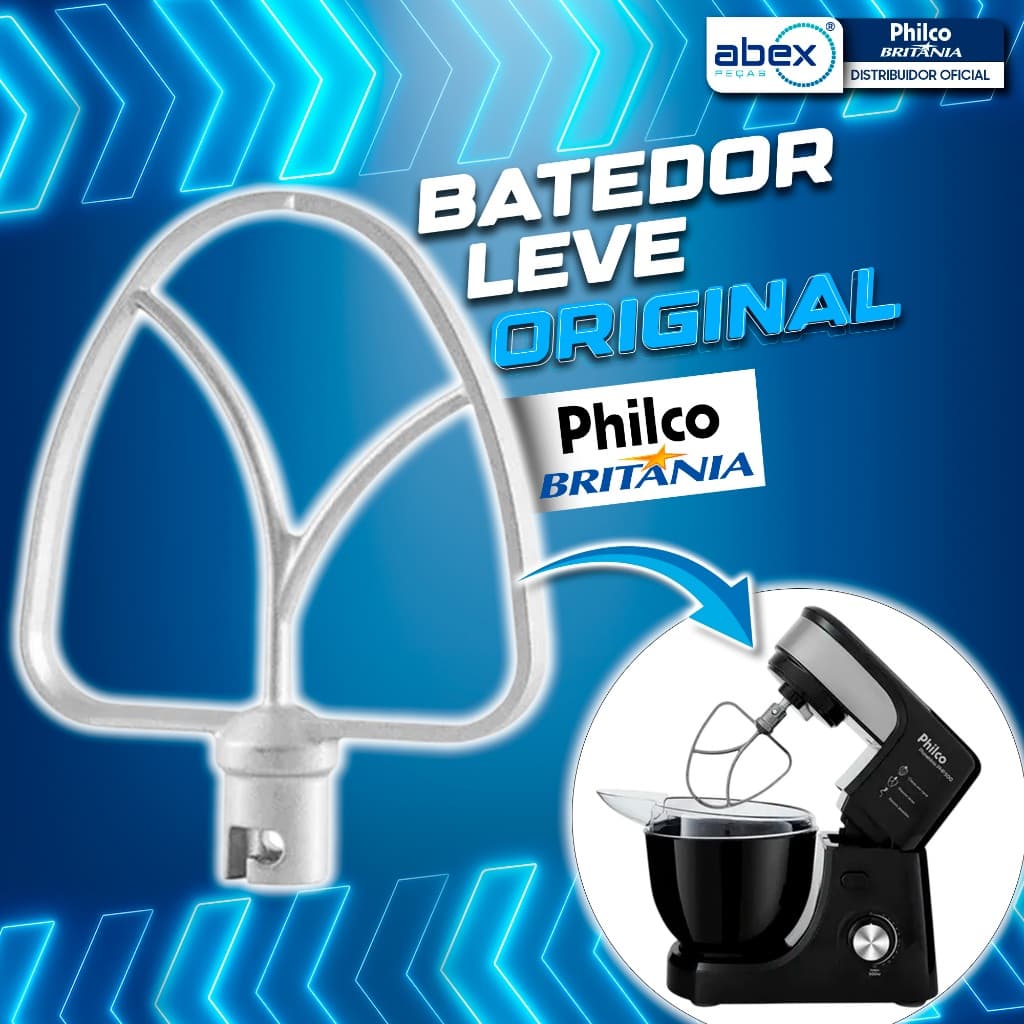 Batedor Raquete Massa Leve Batedeira Philco Turbo PHP500 PBP1200 BBT500P BBT500V BBT500B Original