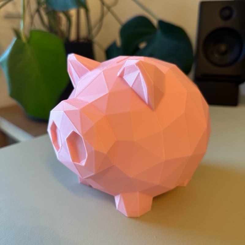 Cofrinho Cofre Poly Porquinho 3D