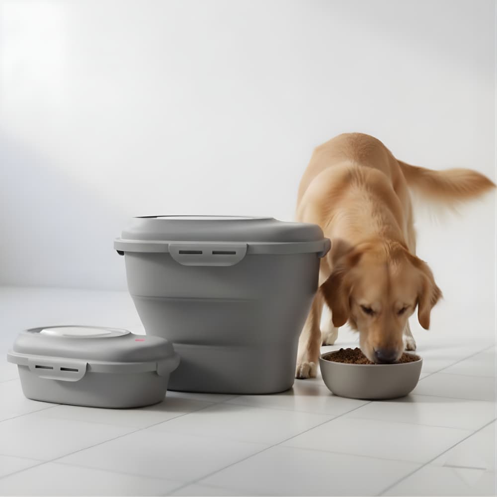 Porta Ração Pote 10kg e 5kg Pet Evolution Tampa Vedada Para Cachorro Gato