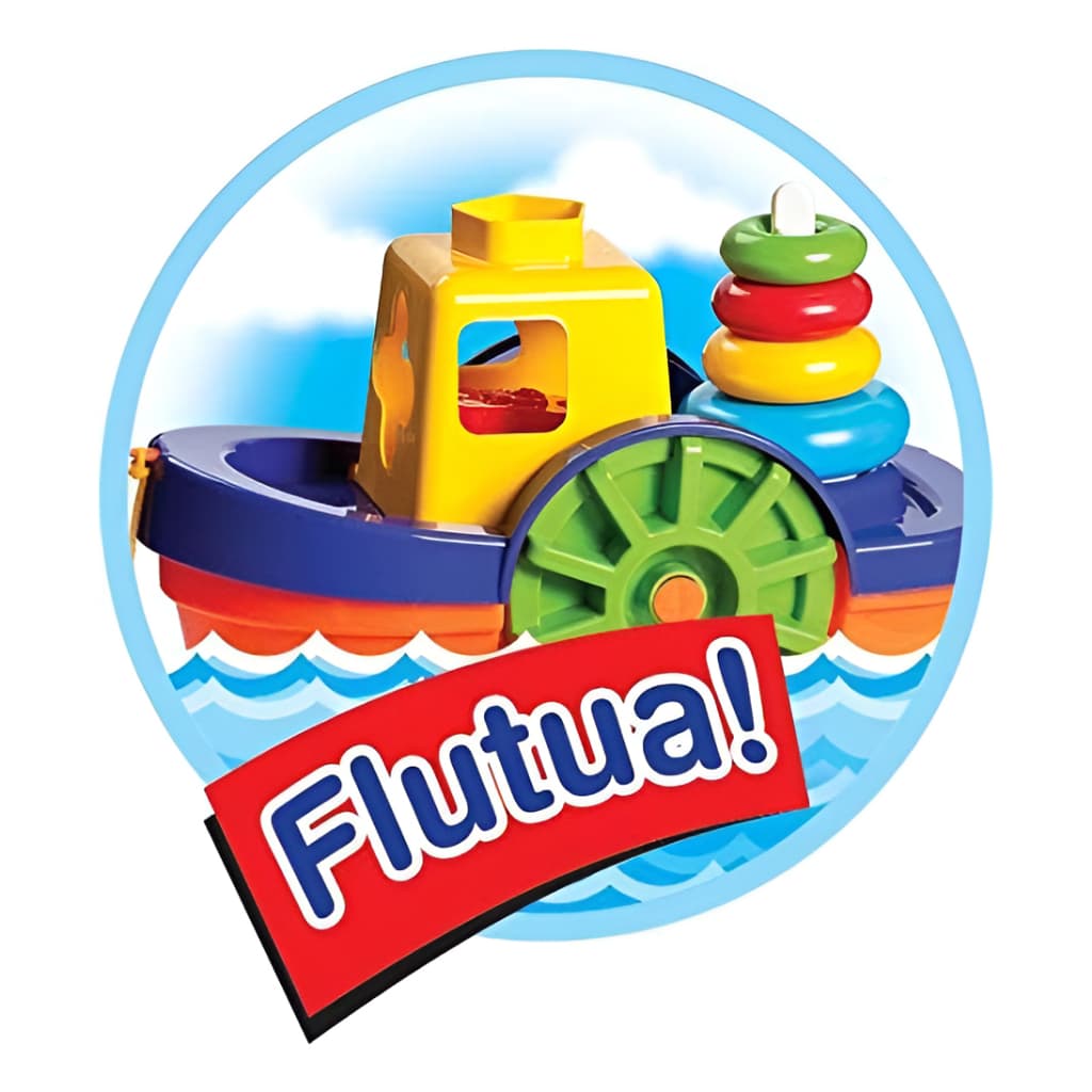 Barco Didático Com Peças De Encaixe - Mercotoys