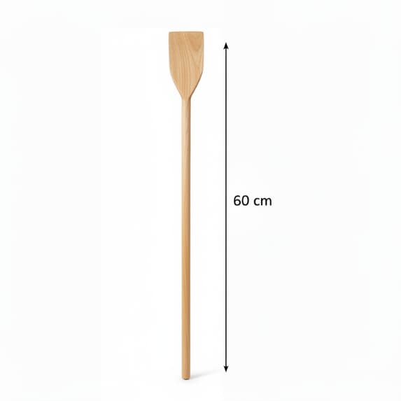 COLHER DE PAU DE MADEIRA PÁ GRANDE 60CM FEIJOADA, PANELA, RESISTENTE E MULTIUSO PARA COZINHA