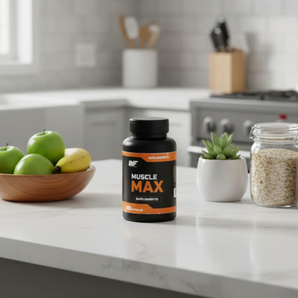Muscle Max 60 Cápsulas Suplemento para Força e Desempenho no Treino