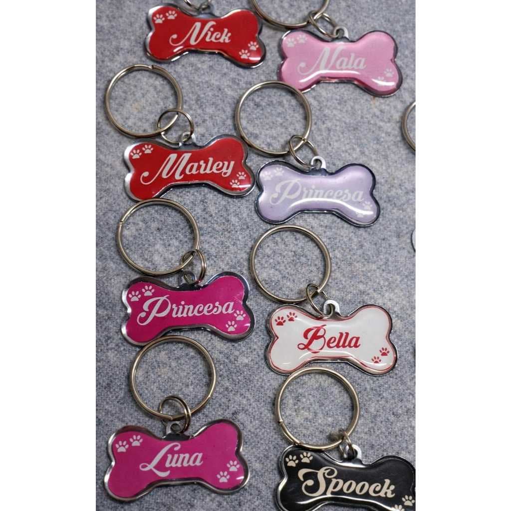 Plaquinha de Identificação Para PET (Cachorro e Gato) Aço Inox  e Resina Personalizado E Versatil