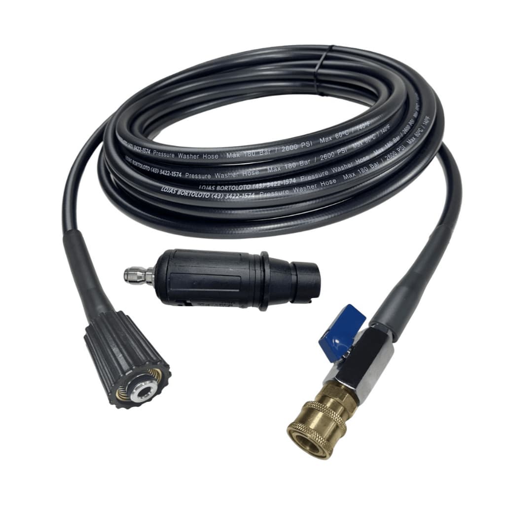 Mangueira Alta Pressão Com Registro e Engate Rápido Para Wap WL 4000 e Karcher K1, K2, K3, K4 e K5