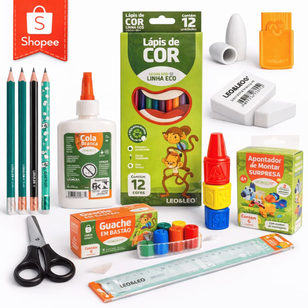 Kit Escolar Fundamental Material Escolar Papelaria