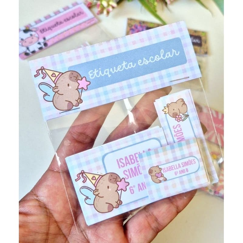 Etiquetas escolar - etiqueta adesiva - etiquetas personalizadas - etiquetas escolar personalizada