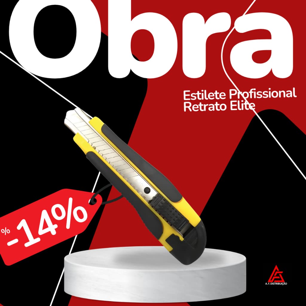 Estilete Profissional Retrato Elite 6 Polegadas Lâmina Em Ação Com Trava 18MM