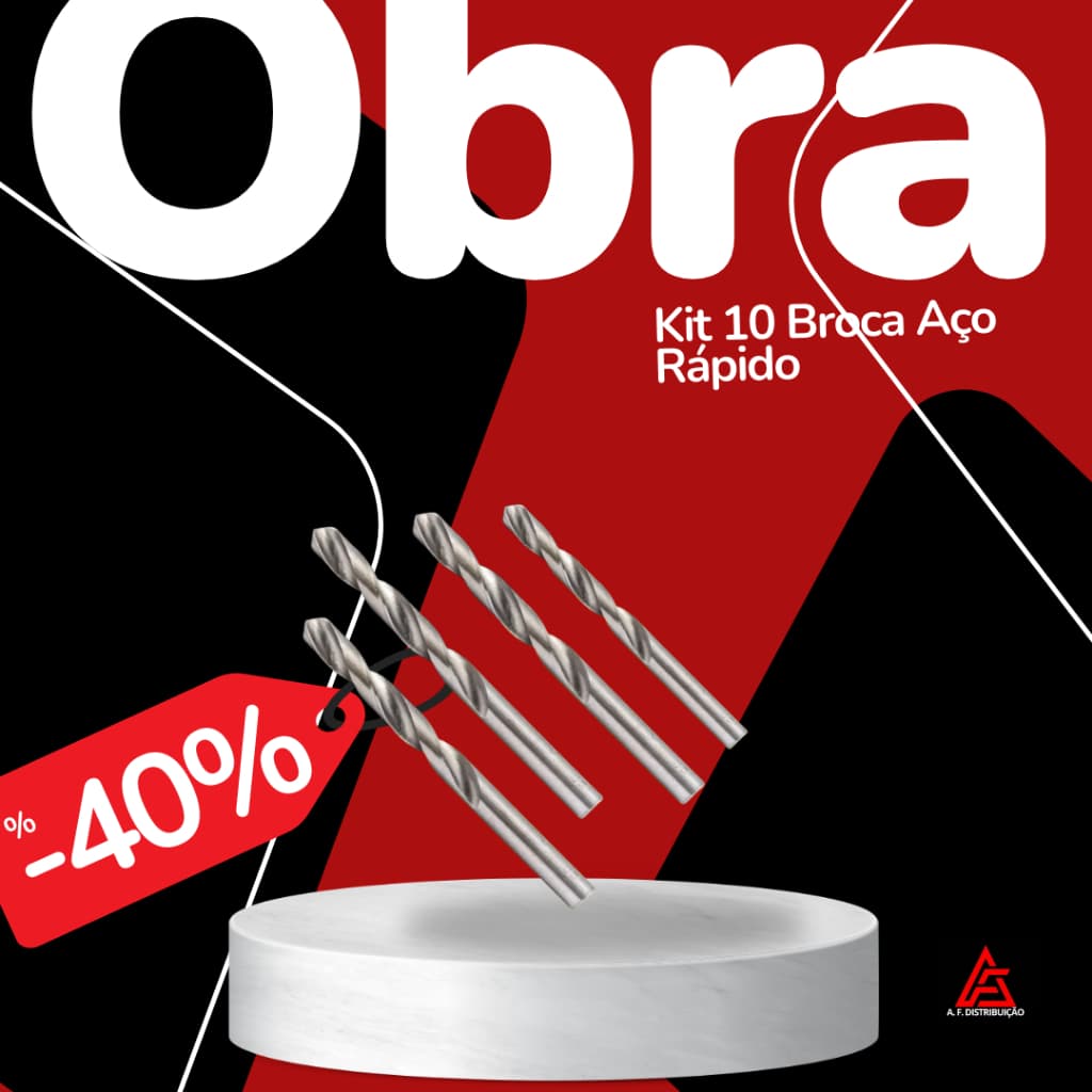 Kit 10 Broca Aço Rápido 1,5mm - 8,5mm MTX