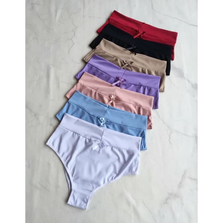 Kit 10 CALCINHA COS ALTO APERTA BARRIGA