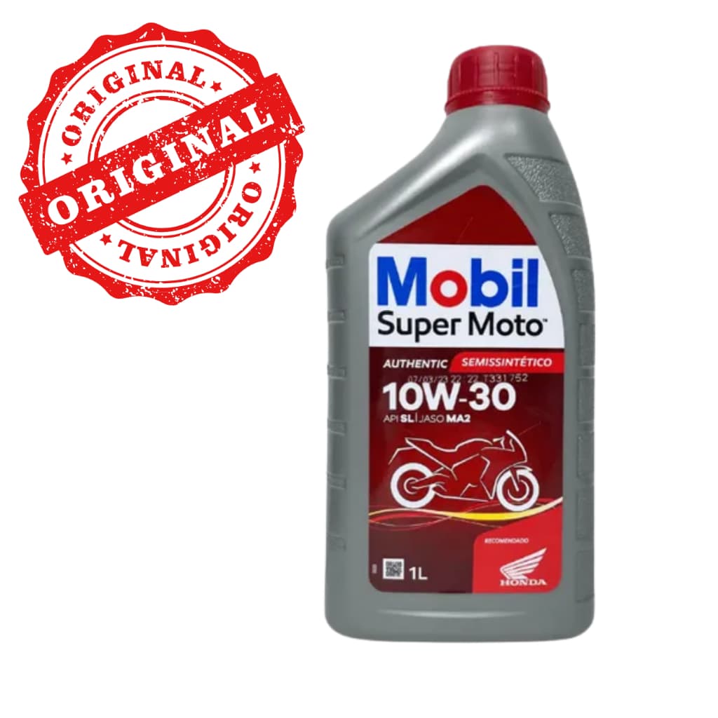 Óleo motor Mobil Semissintético 10W-30 Authentic Para Moto Quadriciclo 4 Tempos