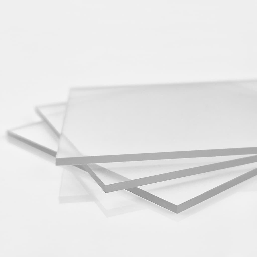 Chapa Policarbonato Compacto Cristal 4mm 1mt x 50cm