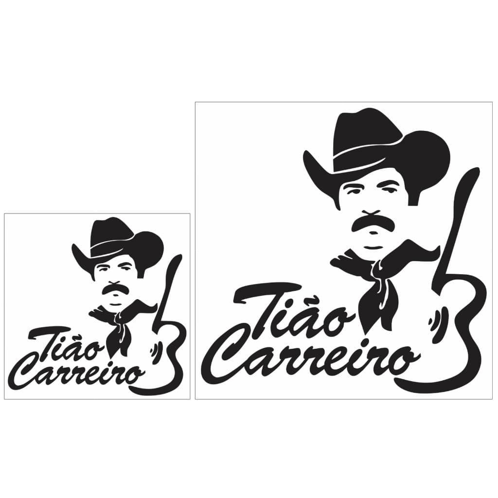 Adesivo Tião Carreiro Sertanejo Viola Caipira Carro Caminhonete