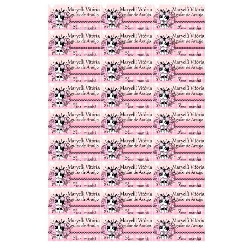 Etiquetas Escolares Personalizadas - Kit Essencial