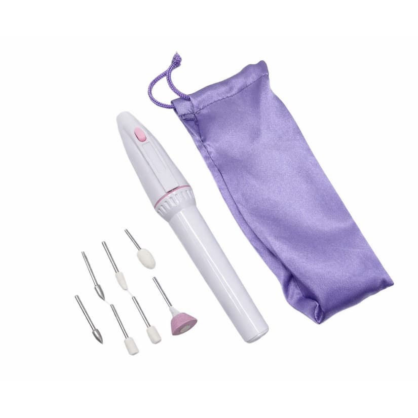 Kit Manicure Elétrico Portátil – Lixa Elétrica para Unhas com Brocas