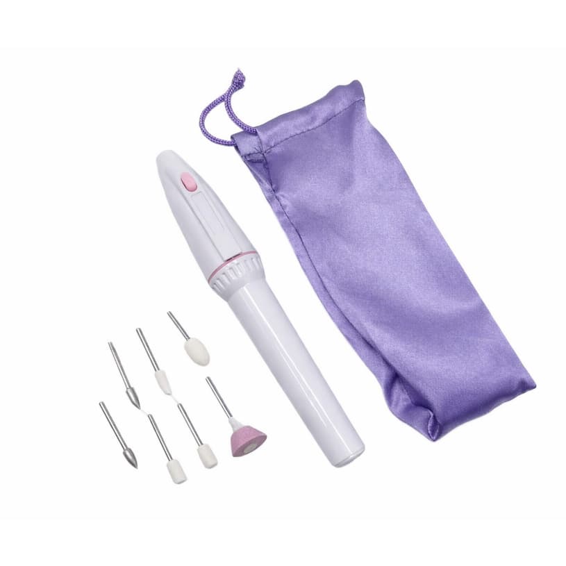 Kit Manicure Elétrico Portátil – Lixa Elétrica para Unhas com Brocas