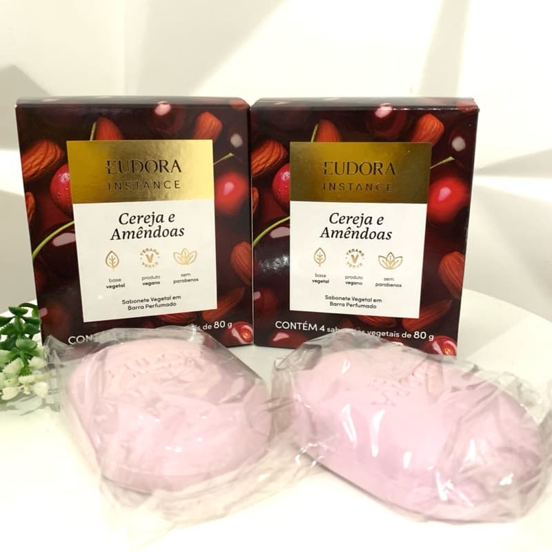 Combo C/2 Caixas De Sabonete em Barra Instance Eudora | Limpeza Suave e Pele Perfumada