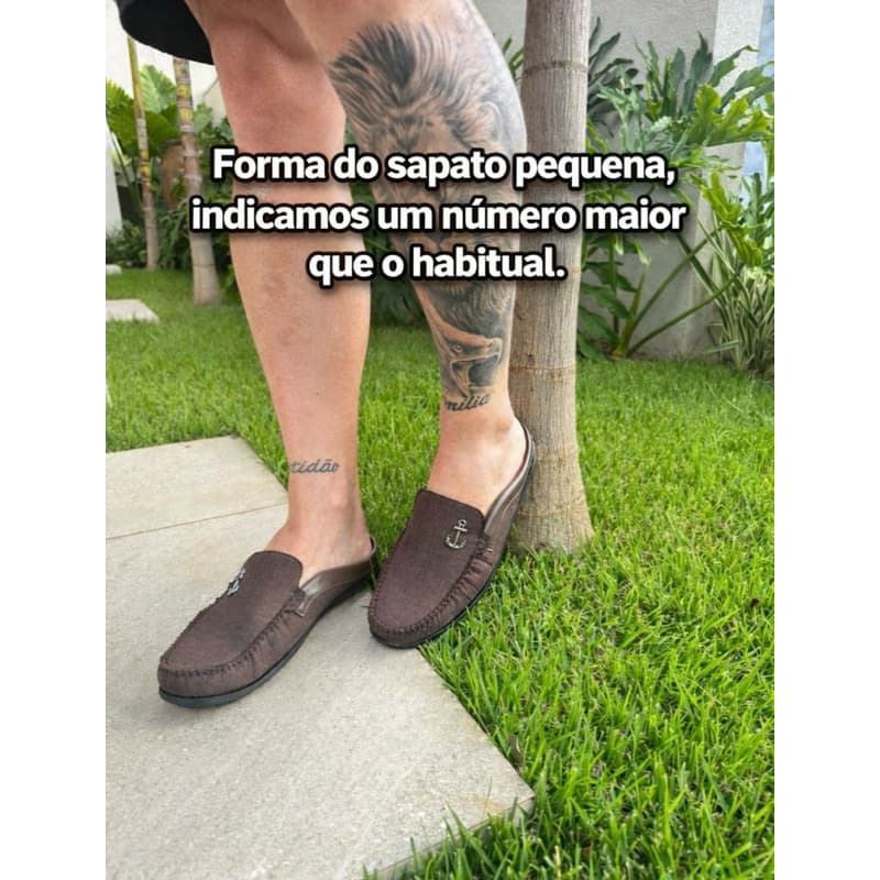 mocassim mule moderno pratico casual masculino