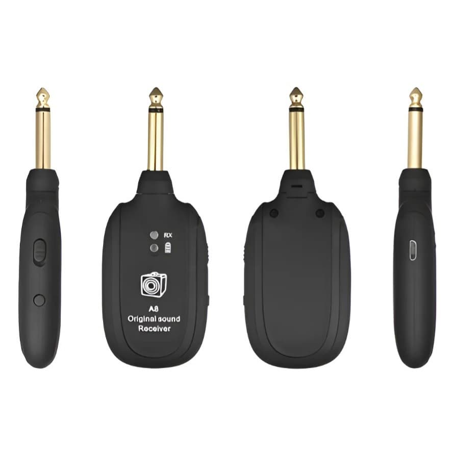 Transmissor Receptor Wireless A8 Sem Fio, para Violão, Guitarra Elétrica, Baixo, Violino e etc