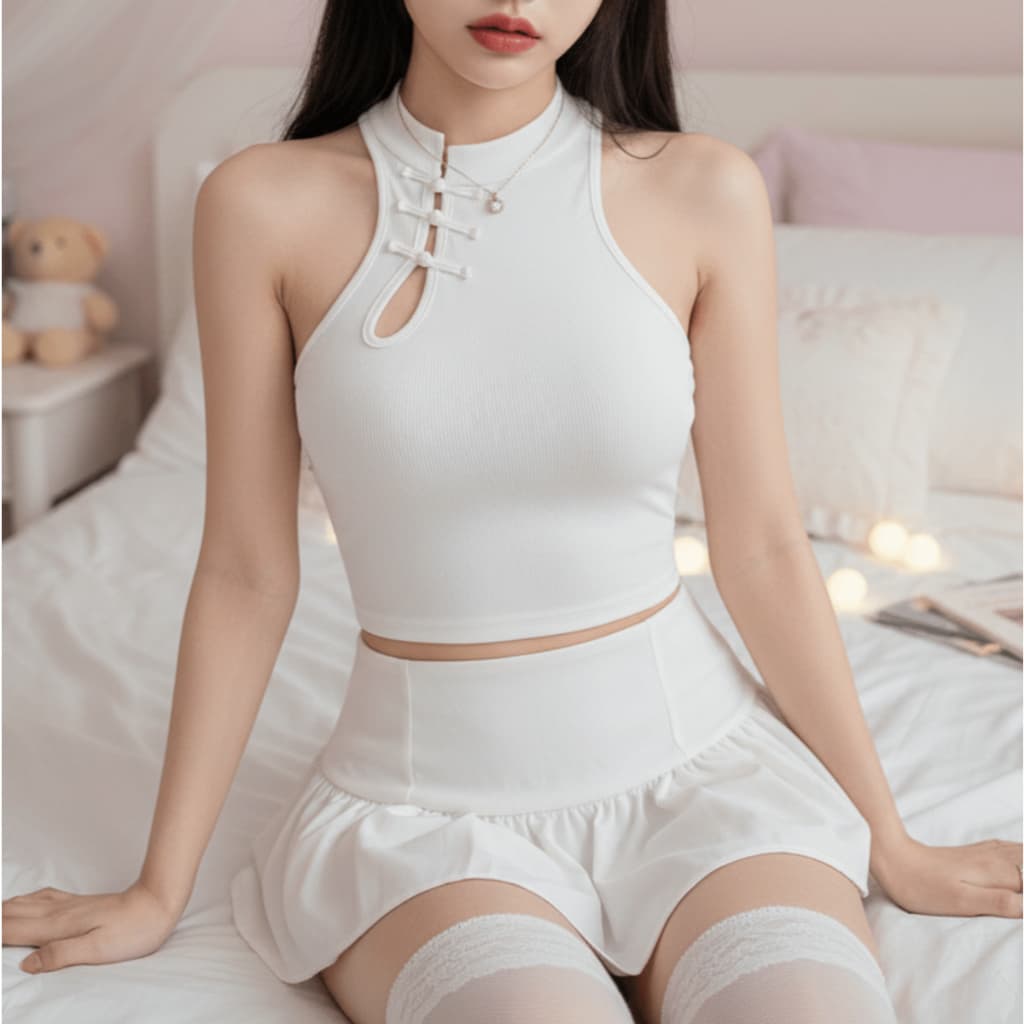 blusa estilo chinês oriental egirl kawaii coquette coreano japonês babygirl lolita anime dollette