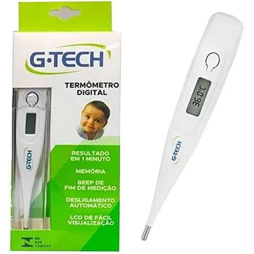 Termômetro Digital G-TECH Termômetro Clinico Adulto E Infantil