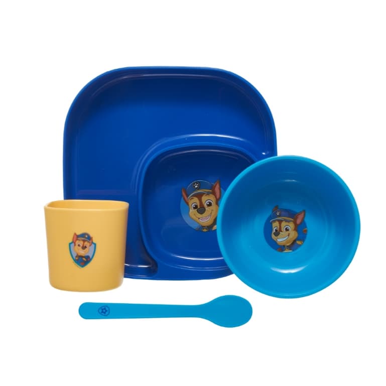 Kit Refeição Patrulha Canina Infantil 4 peças Chase