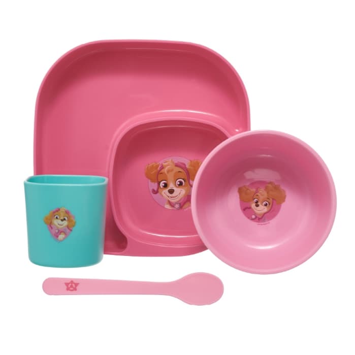 Kit Refeição Patrulha Canina Infantil 4 peças Skye
