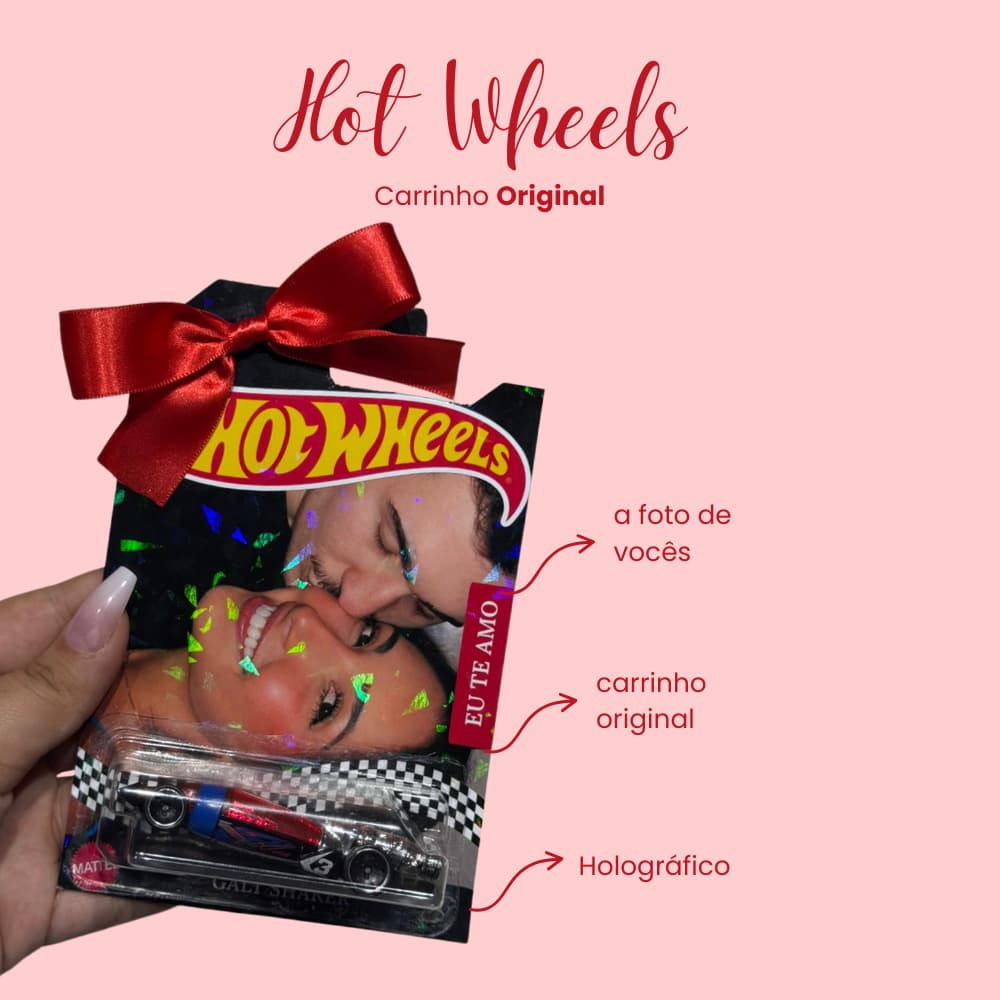 Carrinho Original Hot Wheels I Capa Personalizada I Presente Namorados I Colecionador
