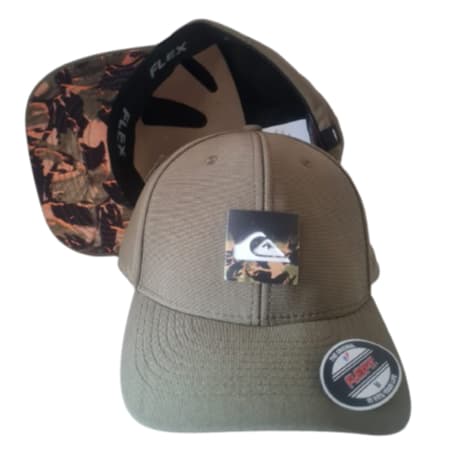 Boné Quiksilver Flex Casual Camuflado - Cor Verde