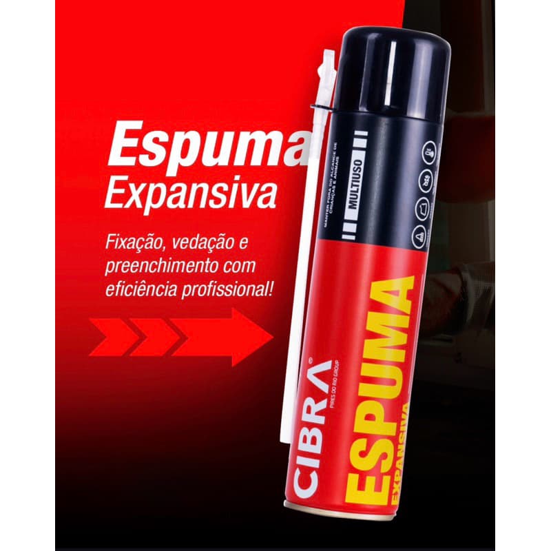 Espuma Expansiva Cibra 340g/ 500ml