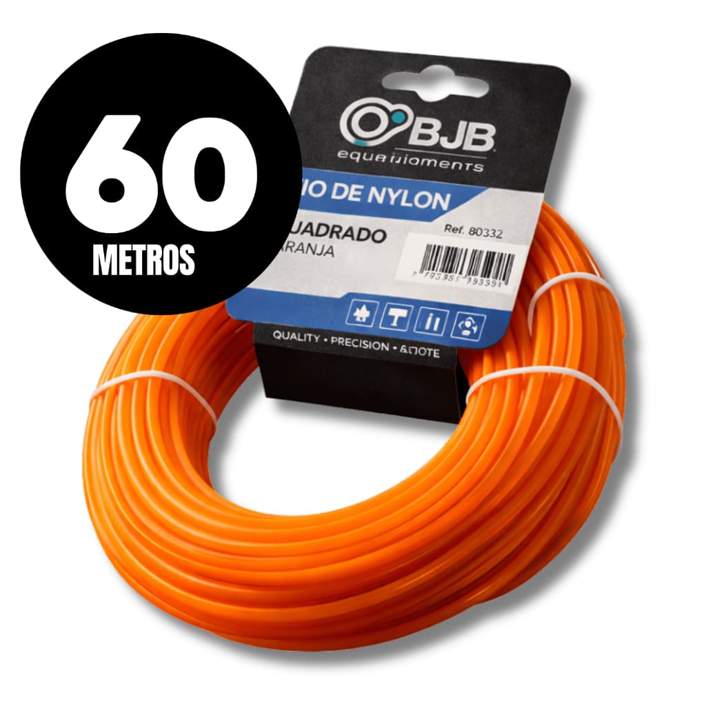 Fio De Nylon Quadrado 3,00mm P/ Roçadeira Gasolina Resistente para Carretel - BJB equipamentos