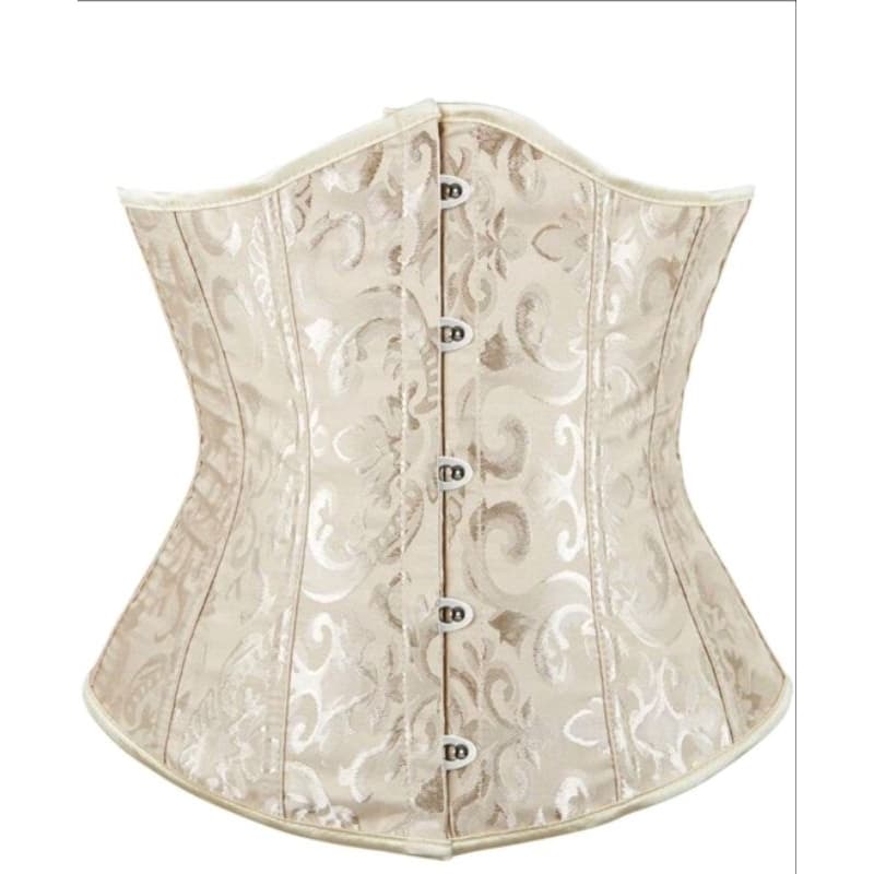 corset espartilho elegante vintage overbust floral (M) cintura 70cm