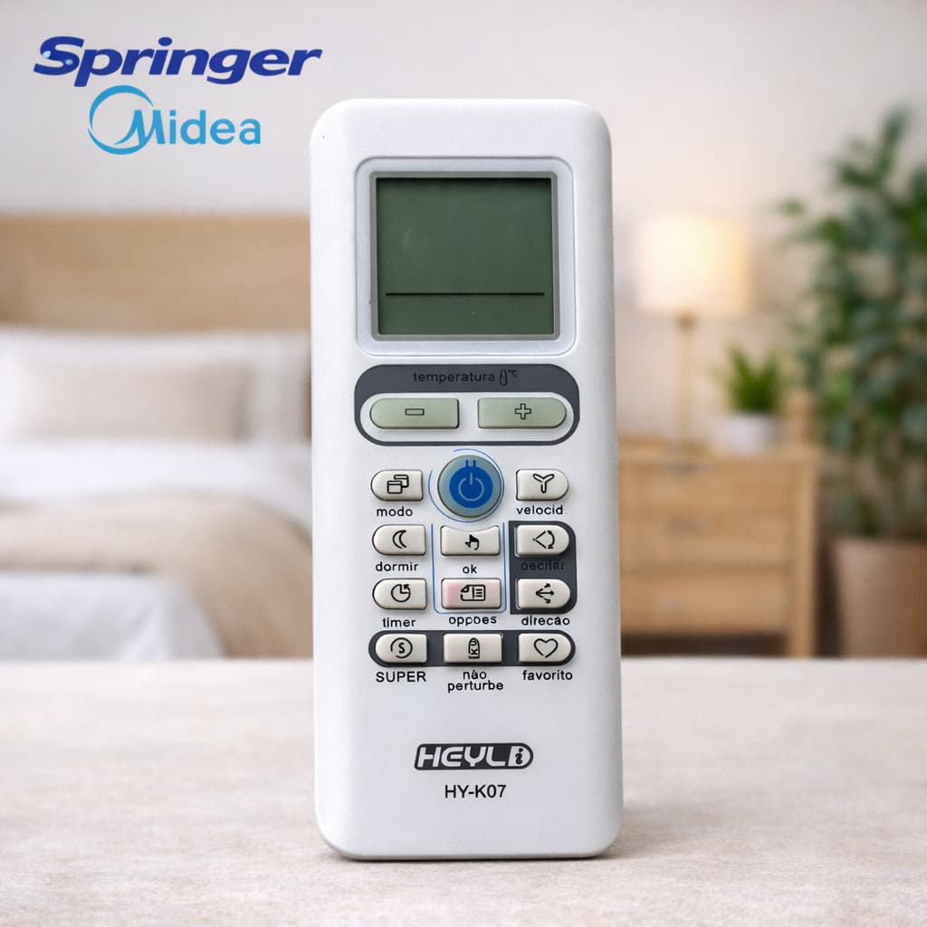 Controle remoto SPRINGER/MIDEA para AR-CONDICIONADO / HY-K07
