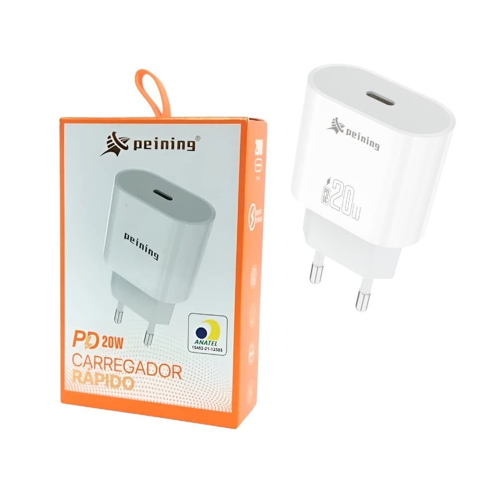Carregador Tipo-c Peining Carga Turbo 20w Compacto PEI-PD002