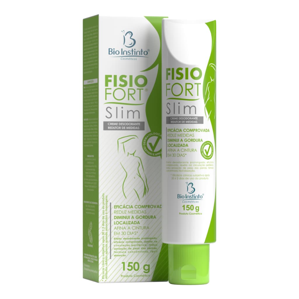 Creme redutor de medidas fisiofort slim 150g bio instinto