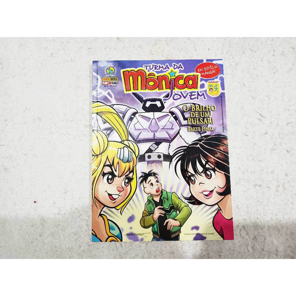 Revista Quadrinho Hq Turma Da Mônica Jovem N 8 Panini Novo