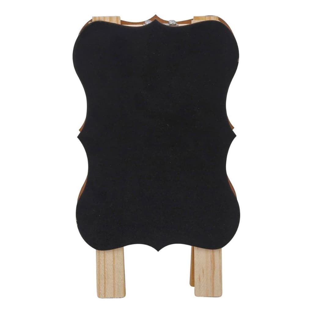 Lousa Pequena Mini Cavalete 17X12Cm Quadro Negro Loja Preto