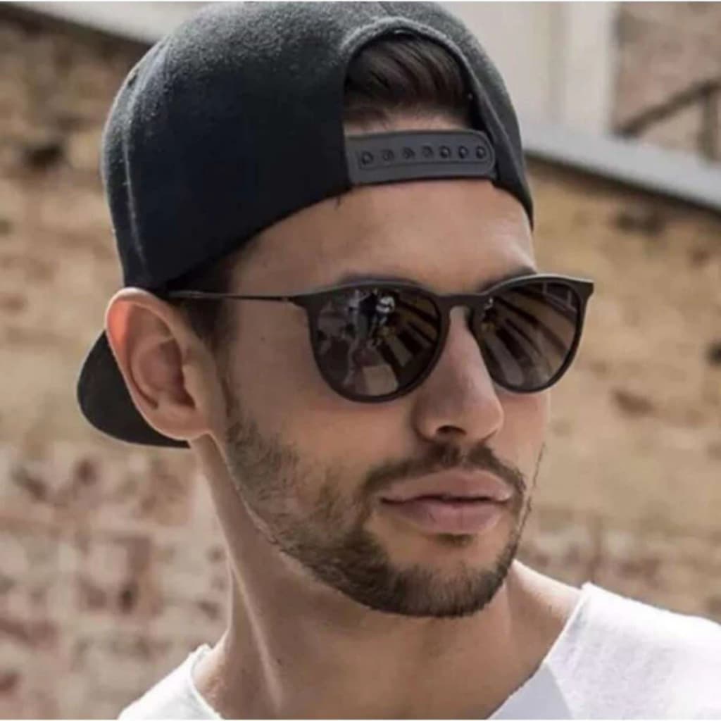 Óculos De Sol Masculino/Feminino Vintage Retro Redondo Oval com Proteção UV400 Unissex
