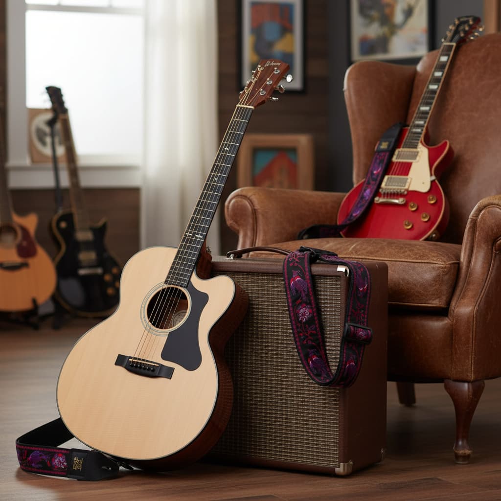 Correia Ernie Ball Jacquard Pleasant P/guitarra -violão